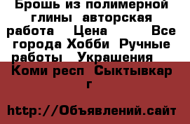 Брошь из полимерной глины, авторская работа. › Цена ­ 900 - Все города Хобби. Ручные работы » Украшения   . Коми респ.,Сыктывкар г.
